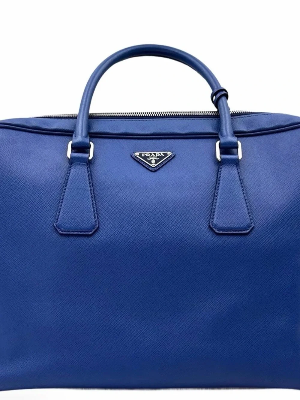 Prada Royal Blue Saffiano Business Bag/briefcase